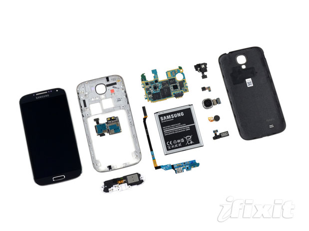 diagram exploded iphone Samsung es reparable S4: Despiece del Galaxy